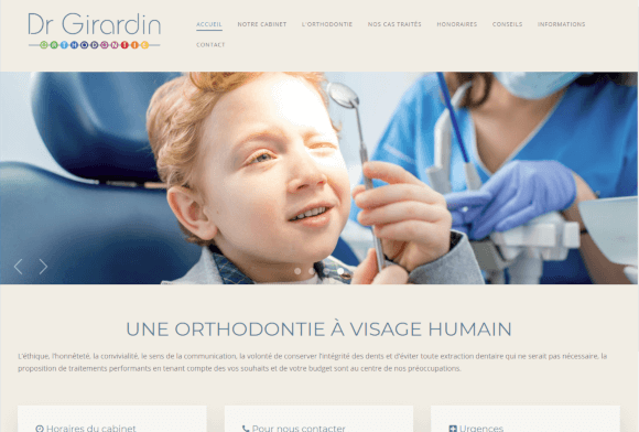 Dr Girardin - création du site