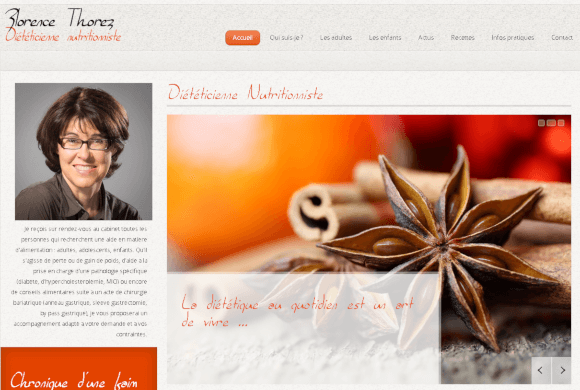 Diététicienne Paris 13  création du site