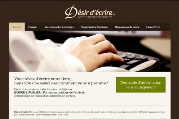 Migration & conservation du design : Désire d'écrire