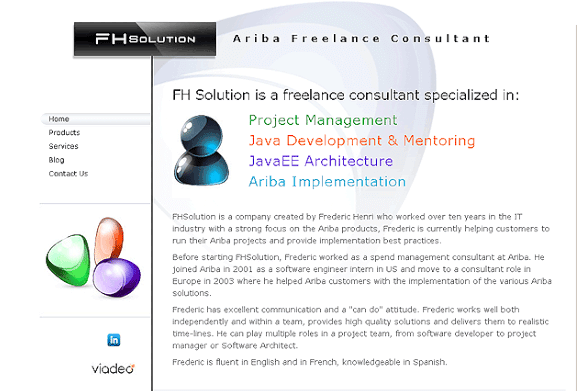 Design du site : FHSolution