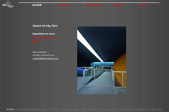 Design, référencement du site : Galerie Art City