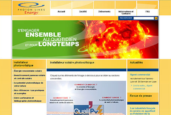 Relooking, ergonomie, référencement : Relooking, ergonomie, référencement :  Photonlines Energy 
