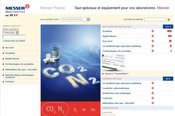 Intégration d'un design : Messeur France