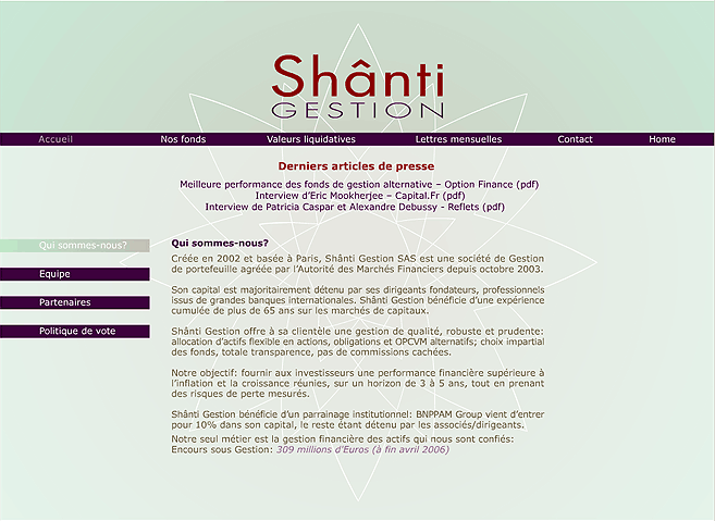 Migration, conservation du design, formation : Shânti Gestion