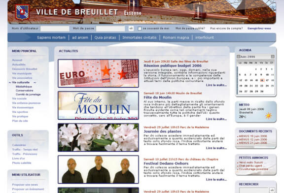 Création du design : Mairie de la ville de Breuillet