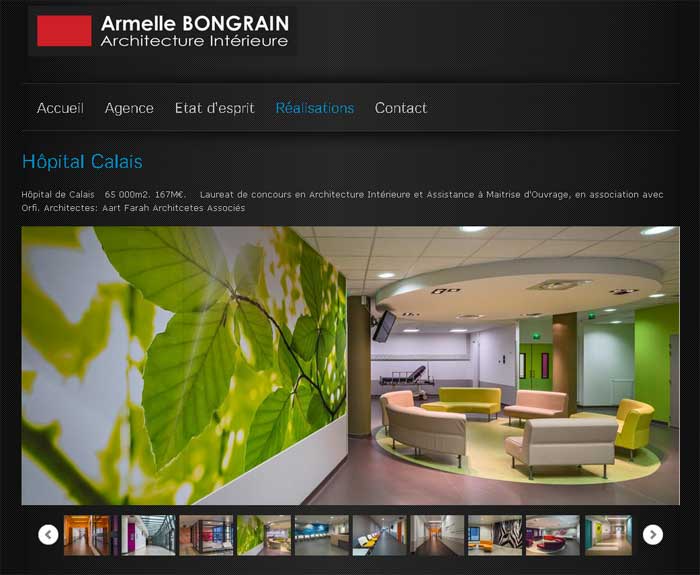 Armelle Bongrain création du site