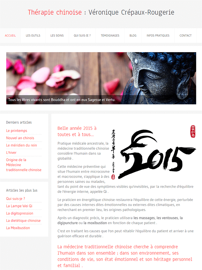Création du site & formation : Thérapie Chinoise